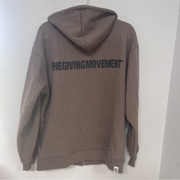 The Giving Movement Oversized Fleece Zip Hoodie Size XS/S - Picture 2 of 5